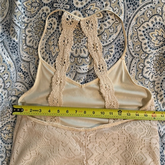 Umgee- Fully Lined Cream Lace Mini Dress, Sz Small, EUC! - Picture 11 of 13